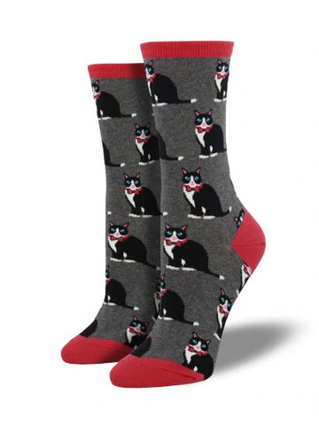 Ladies Tuxedo Cat Socks