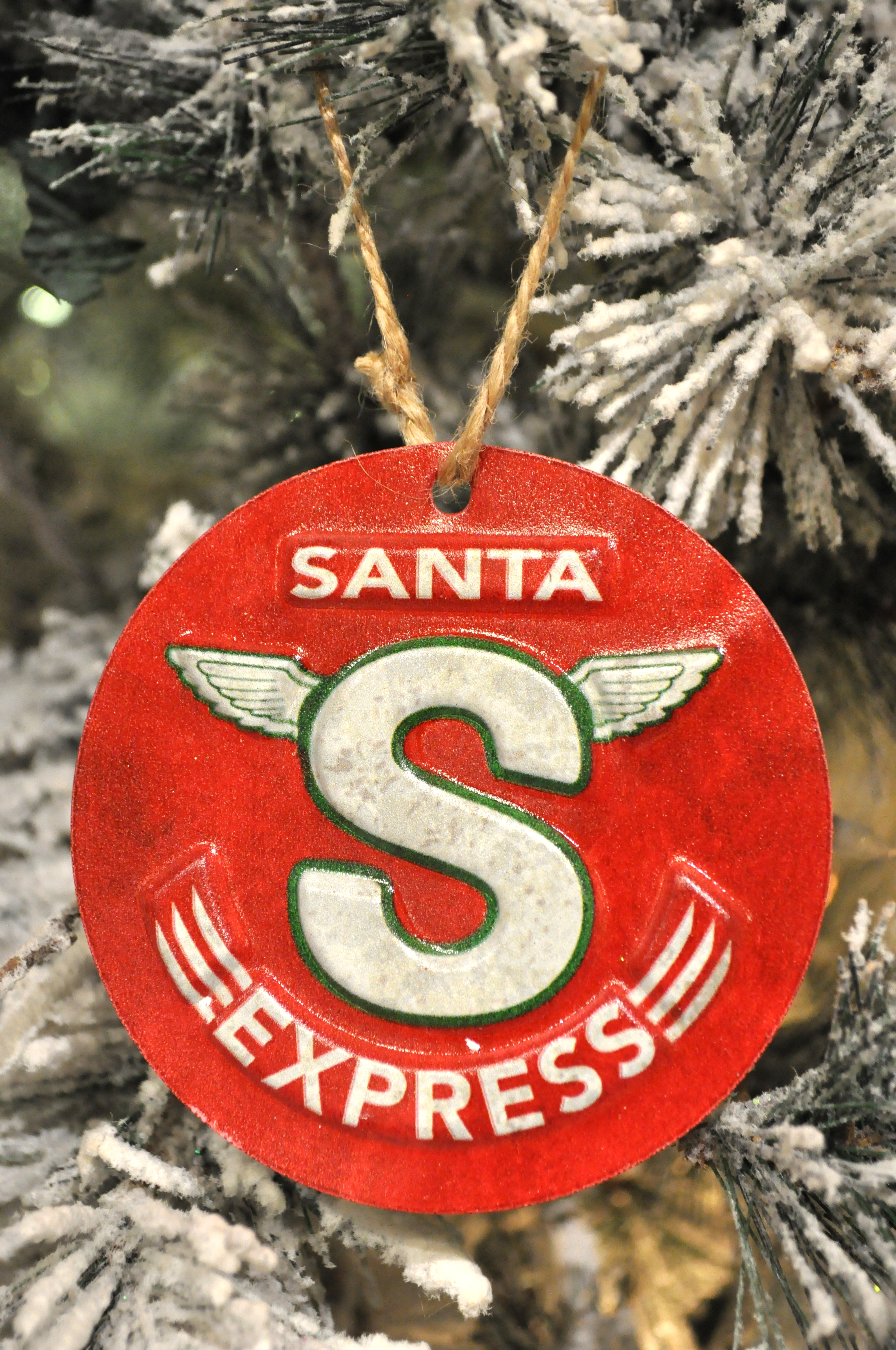 Santa Express Sign Ornaments