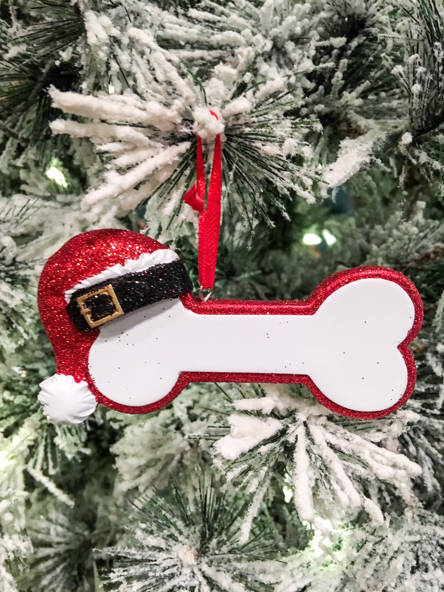Santa's Bone Ornament