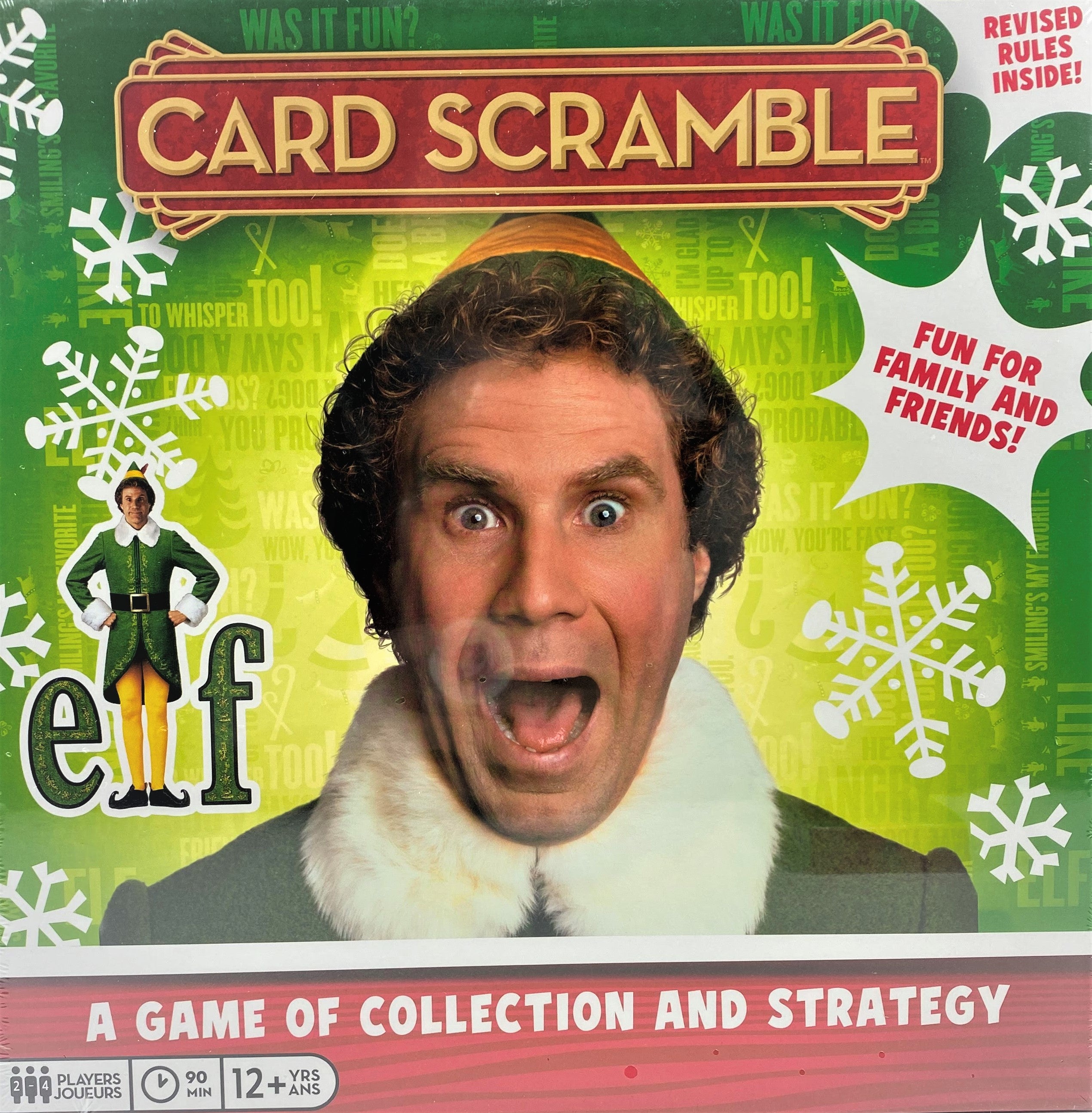 ELF Card Scramble Board Game