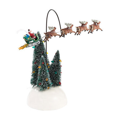 Animated flaming sleigh department 56
