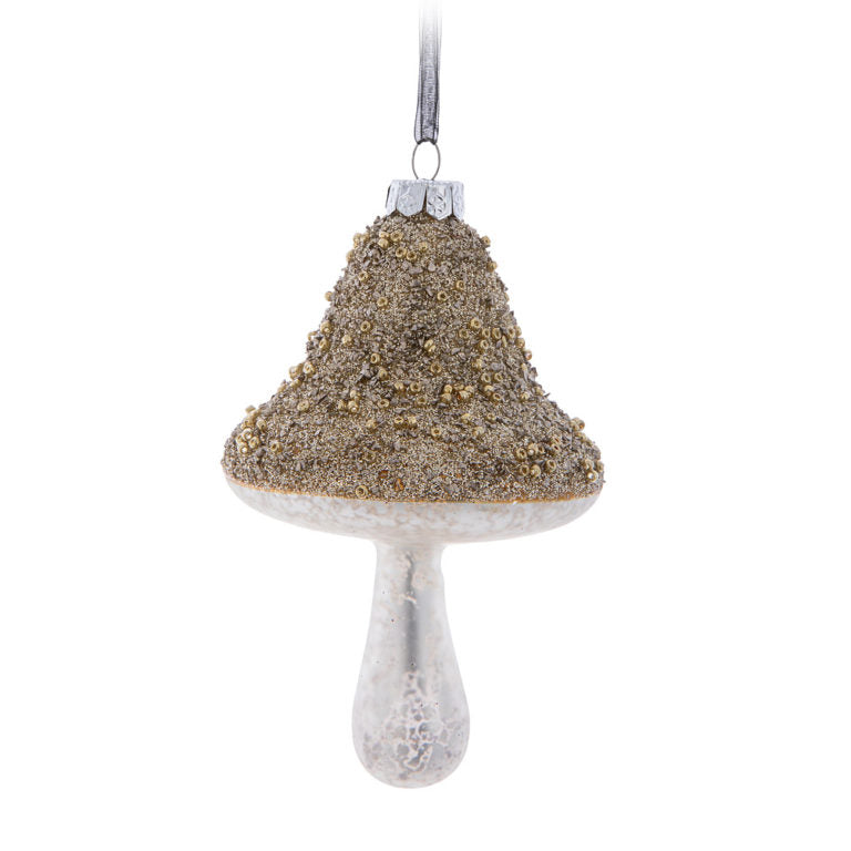 Glitter Mushroom Ornament