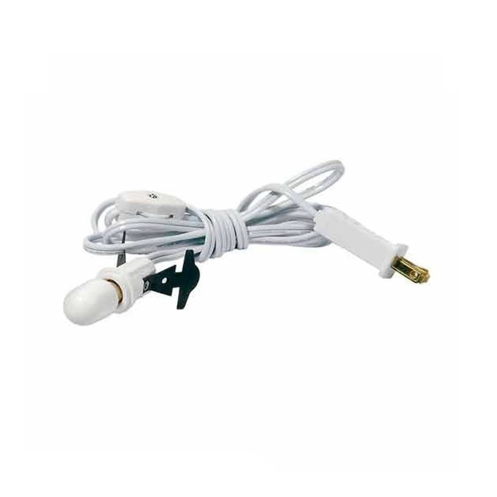 Village Single Cord With Bulb, White